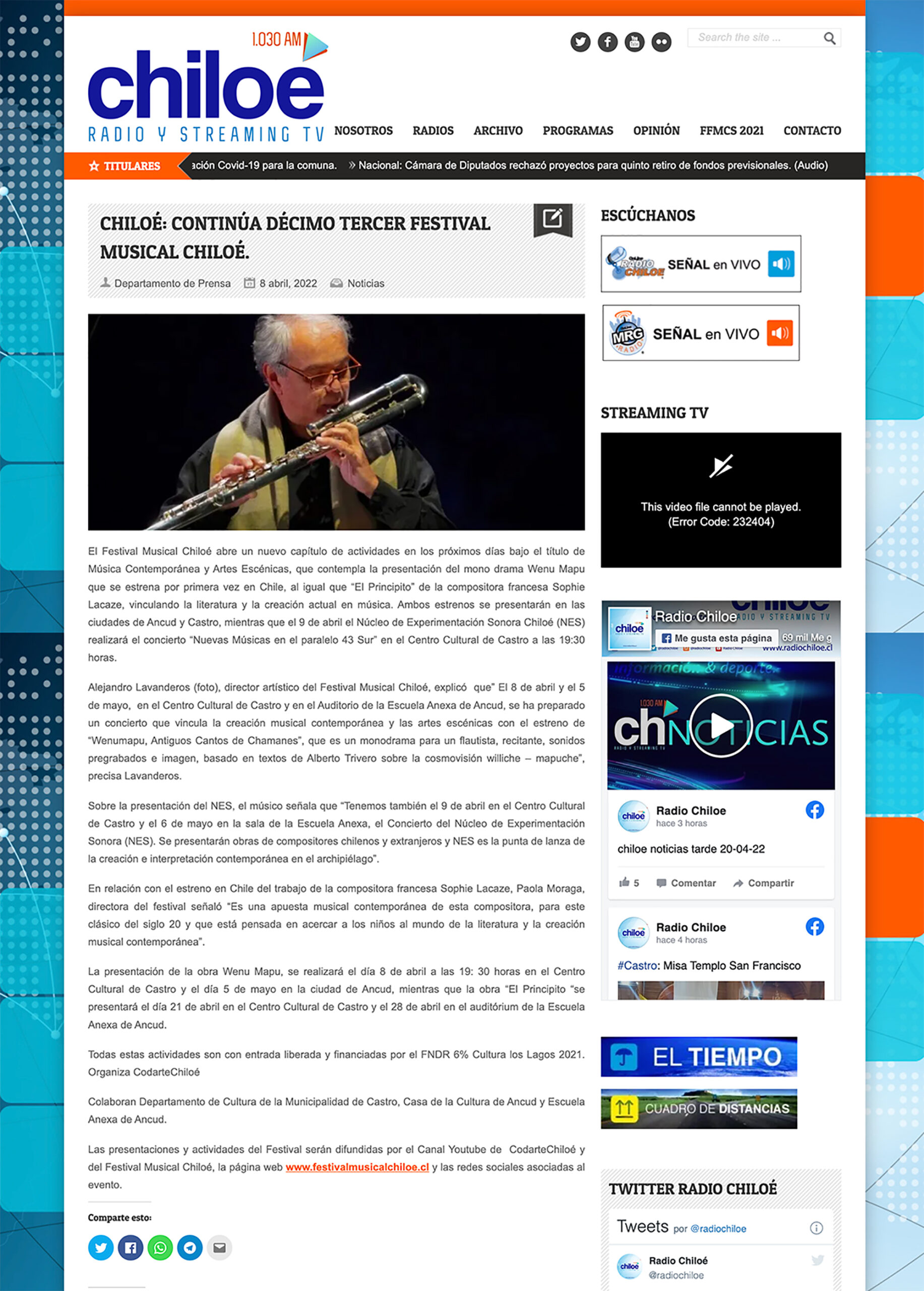 Reposición obesidad Cuestiones diplomáticas Chiloé: Continúa décimo tercer Festival Musical Chiloé – Festival Musical  Chiloe